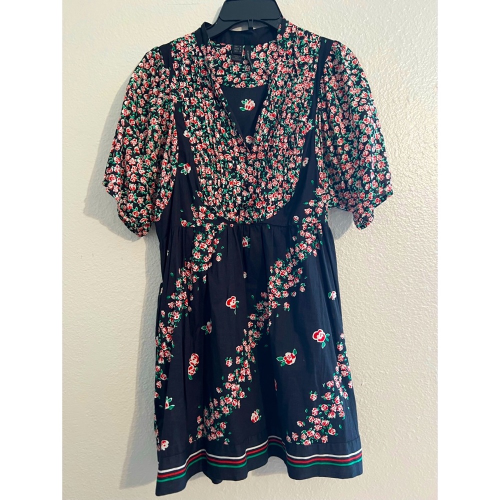 MNG floral print tunic length Blouse